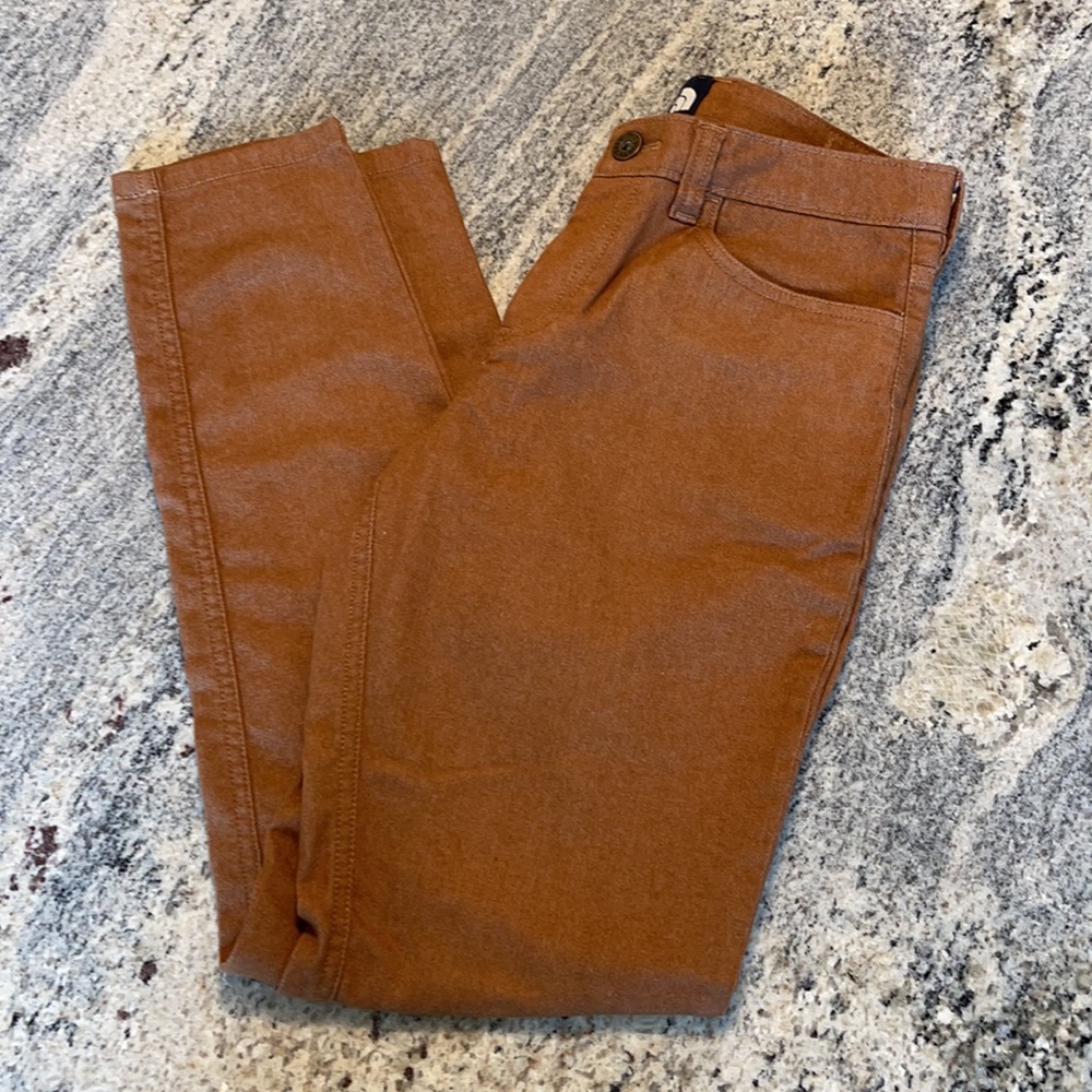 THE NORTH FACE BROWN SHIMMER SKINNY JEANS SZ 2 - Picture 8 of 8